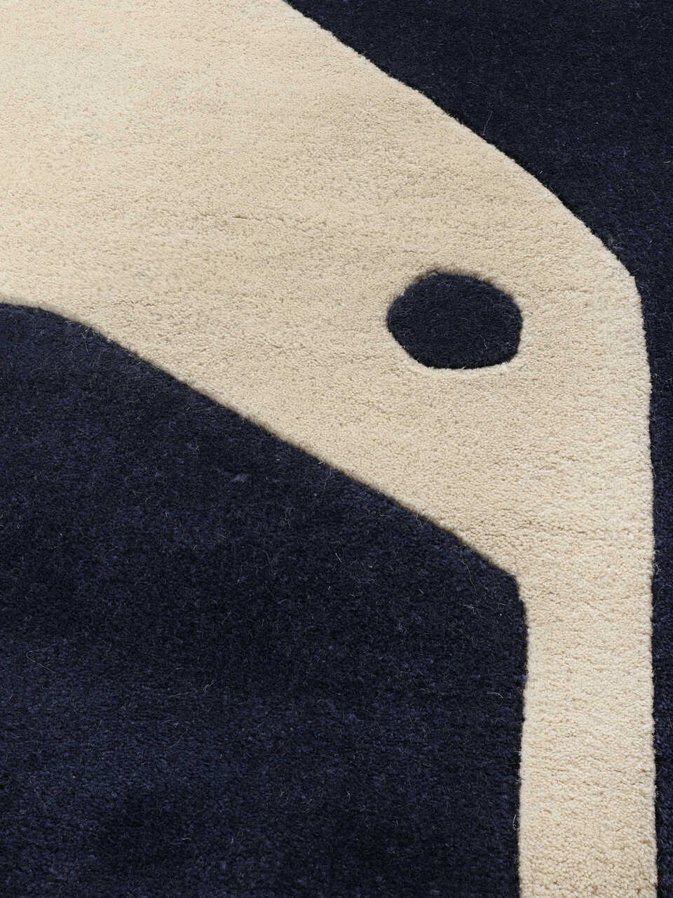 Hand-Knotted Geometric Modern Rug – Custom Bespoke Green, Black, Navy Blue Area Rug