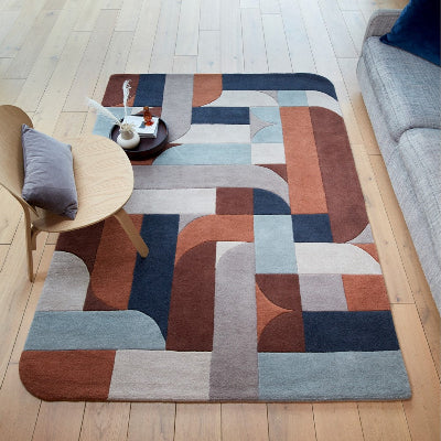 Arches Amber - Multicolor Hand-Tufted Wool Rug
