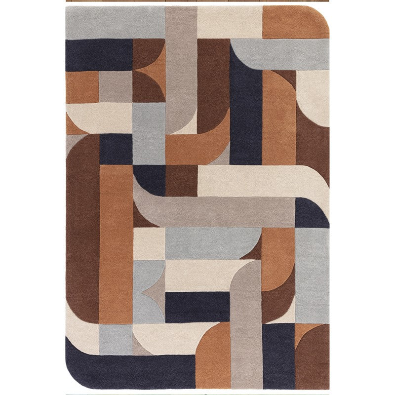 Arches Amber - Multicolor Hand-Tufted Wool Rug