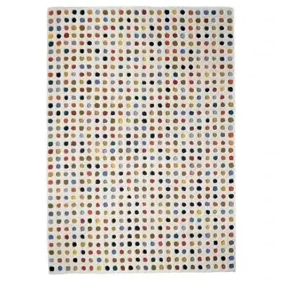 Polka Dots Tufted Rug – Modern Handmade Wool Area Rug - Carpitzi