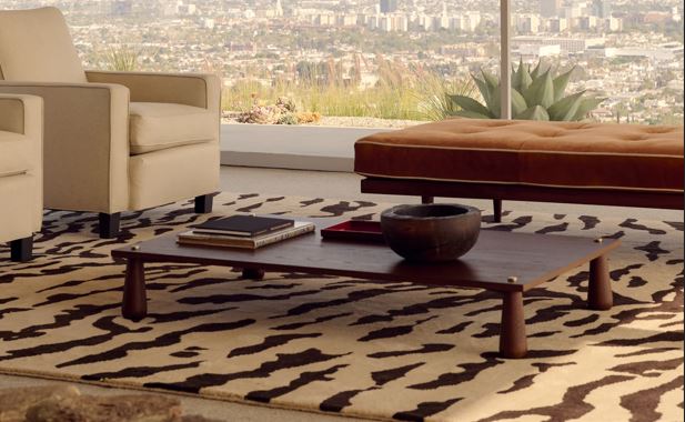 Hand-Tufted Tigris Beige Brown Animal Print Wool Rug - Custom Sizes for Living Room and Outdoor Use | 8x10, 8x11, 9x10, 9x12 Rugs (Copy)