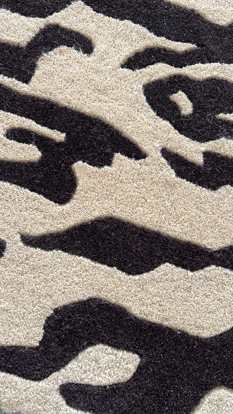 Hand-Tufted Tigris Beige Brown Animal Print Wool Rug - Custom Sizes for Living Room and Outdoor Use | 8x10, 8x11, 9x10, 9x12 Rugs