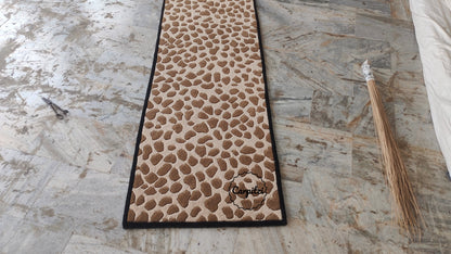 Leopard Print Tufted Runner Rug – Brown Animal Hallway Carpet Carpitzi