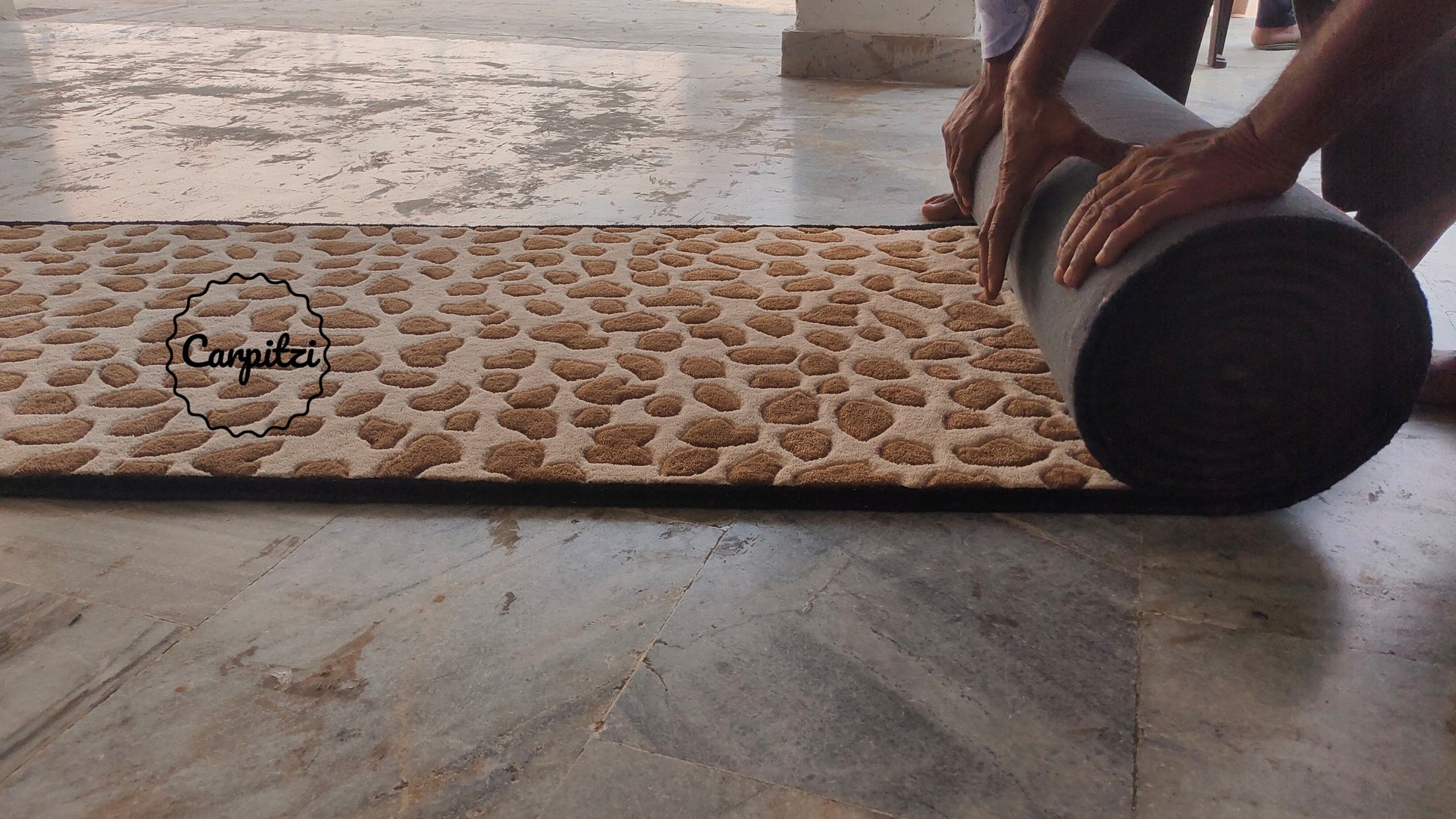 Leopard Print Tufted Runner Rug – Brown Animal Hallway Carpet Carpitzi