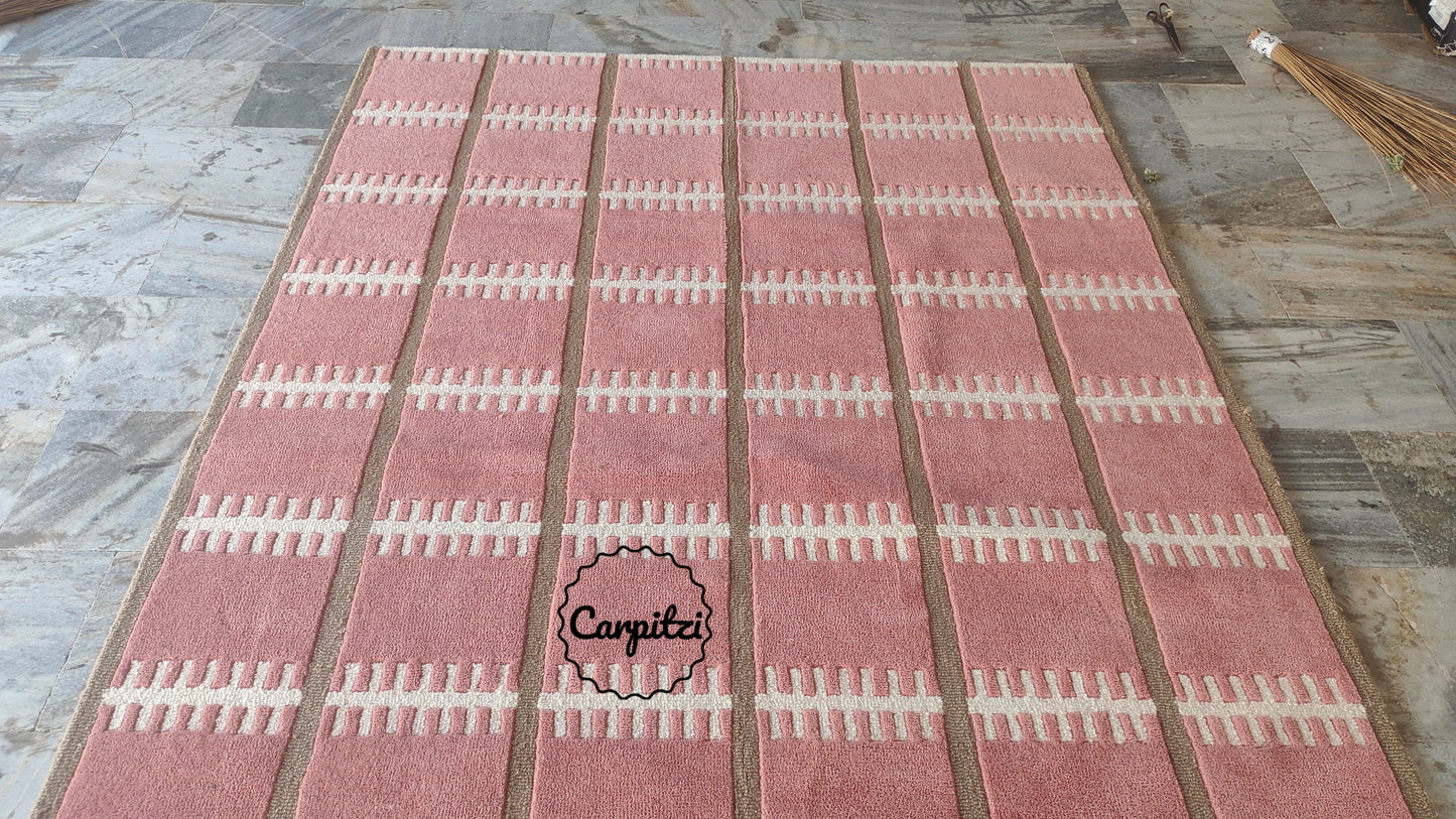 Avery Anthro Floral Rug | Handmade Wool Area Rug Carpitzi