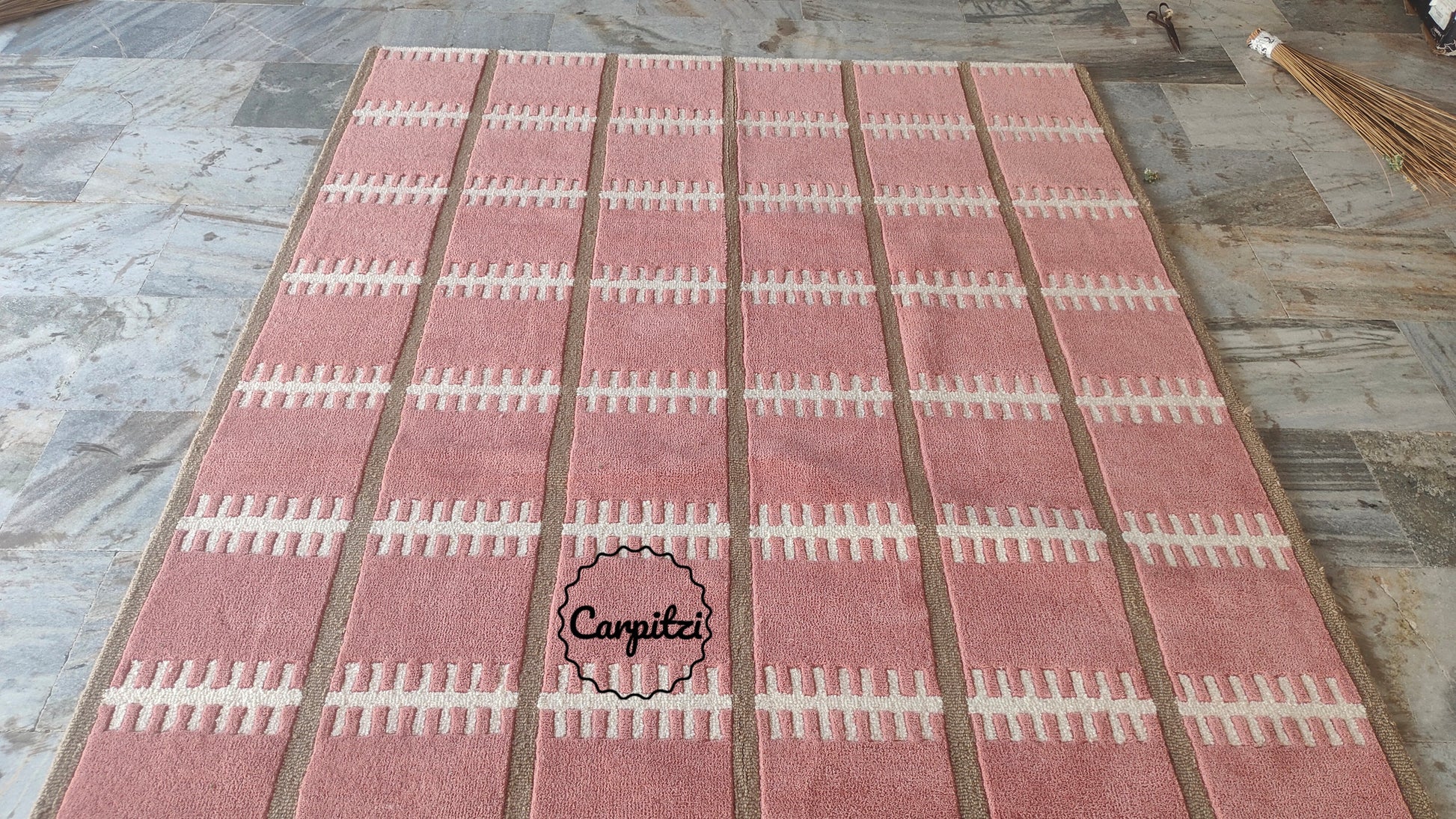 Avery Anthro Floral Rug | Handmade Wool Area Rug Carpitzi