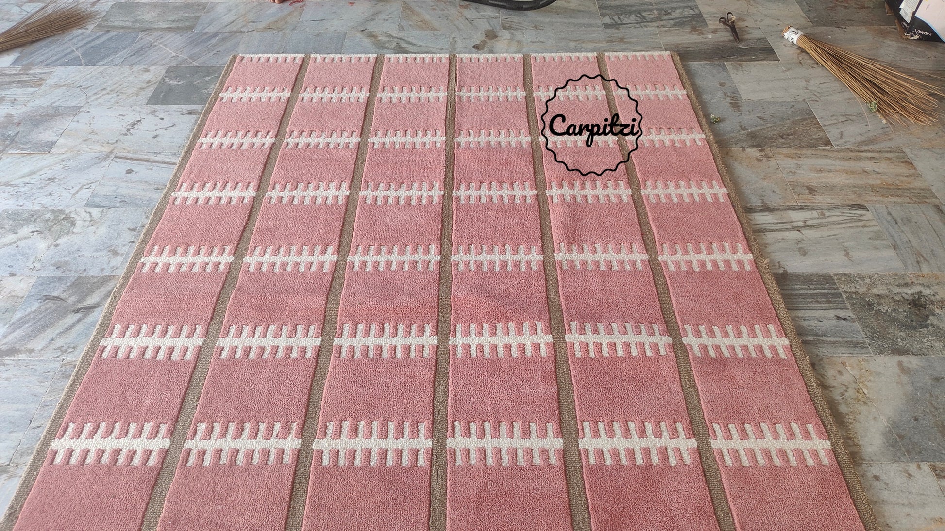 Avery Anthro Floral Rug | Handmade Wool Area Rug Carpitzi