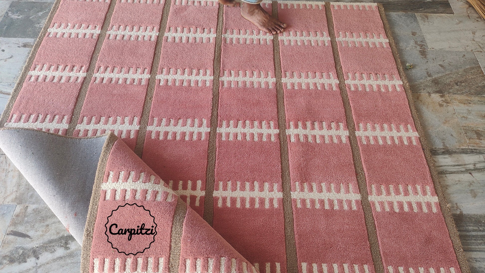 Avery Anthro Floral Rug | Handmade Wool Area Rug Carpitzi