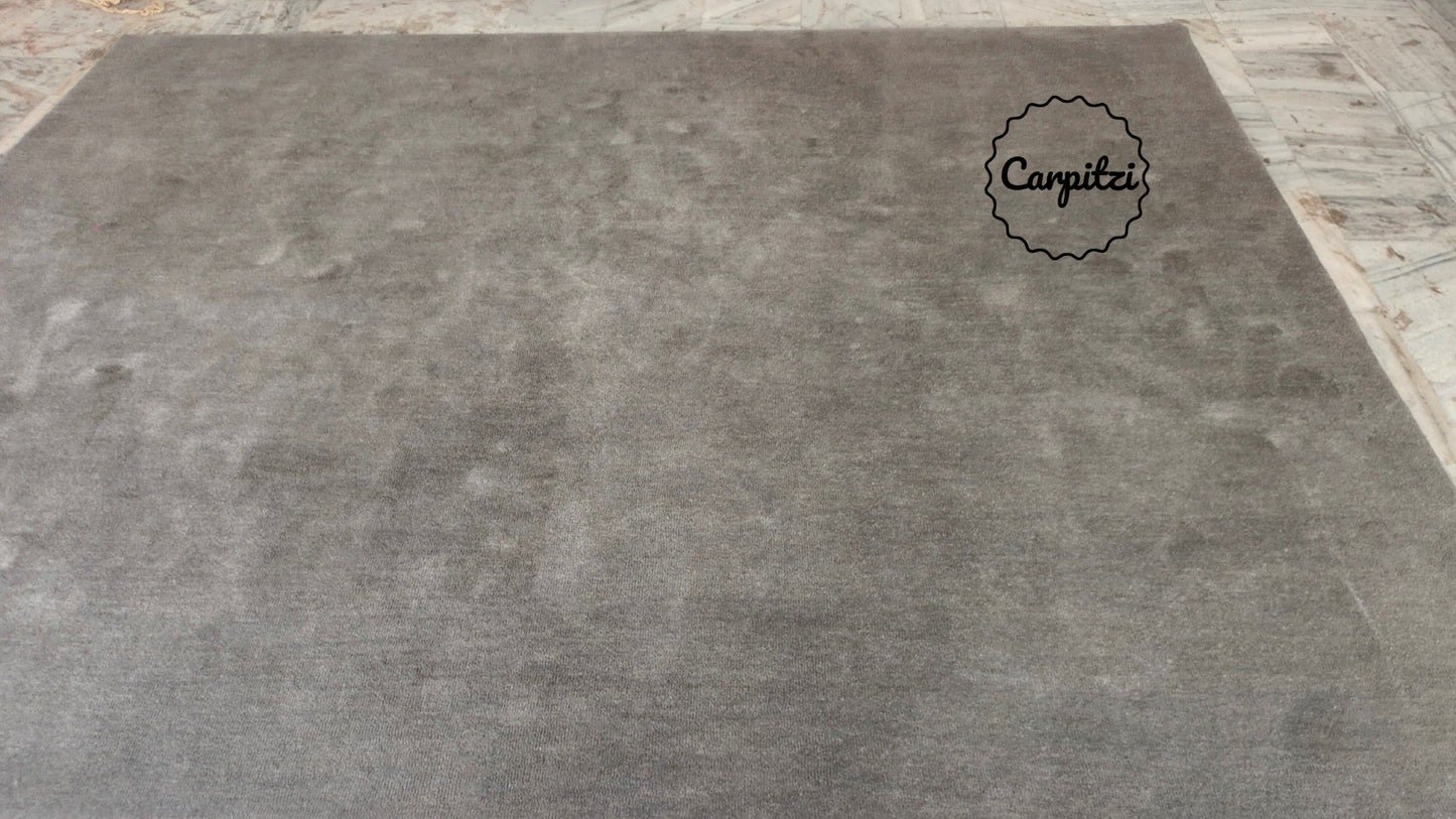Taupe Nordic Solid Rug | Handmade Minimalist Wool Rug – Carpitzi Carpitzi