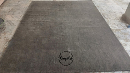 Taupe Nordic Solid Rug | Handmade Minimalist Wool Rug – Carpitzi Carpitzi