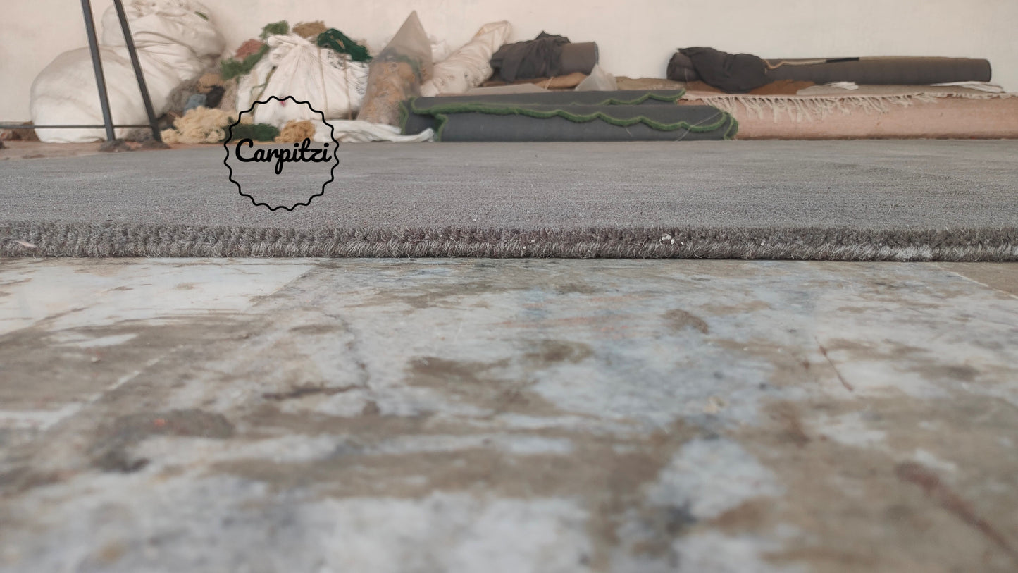 Taupe Nordic Solid Rug | Handmade Minimalist Wool Rug – Carpitzi Carpitzi
