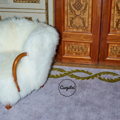 Climbing Vine Tufted Rug – Handcrafted Botanical Wool Area Rug Carpitzi