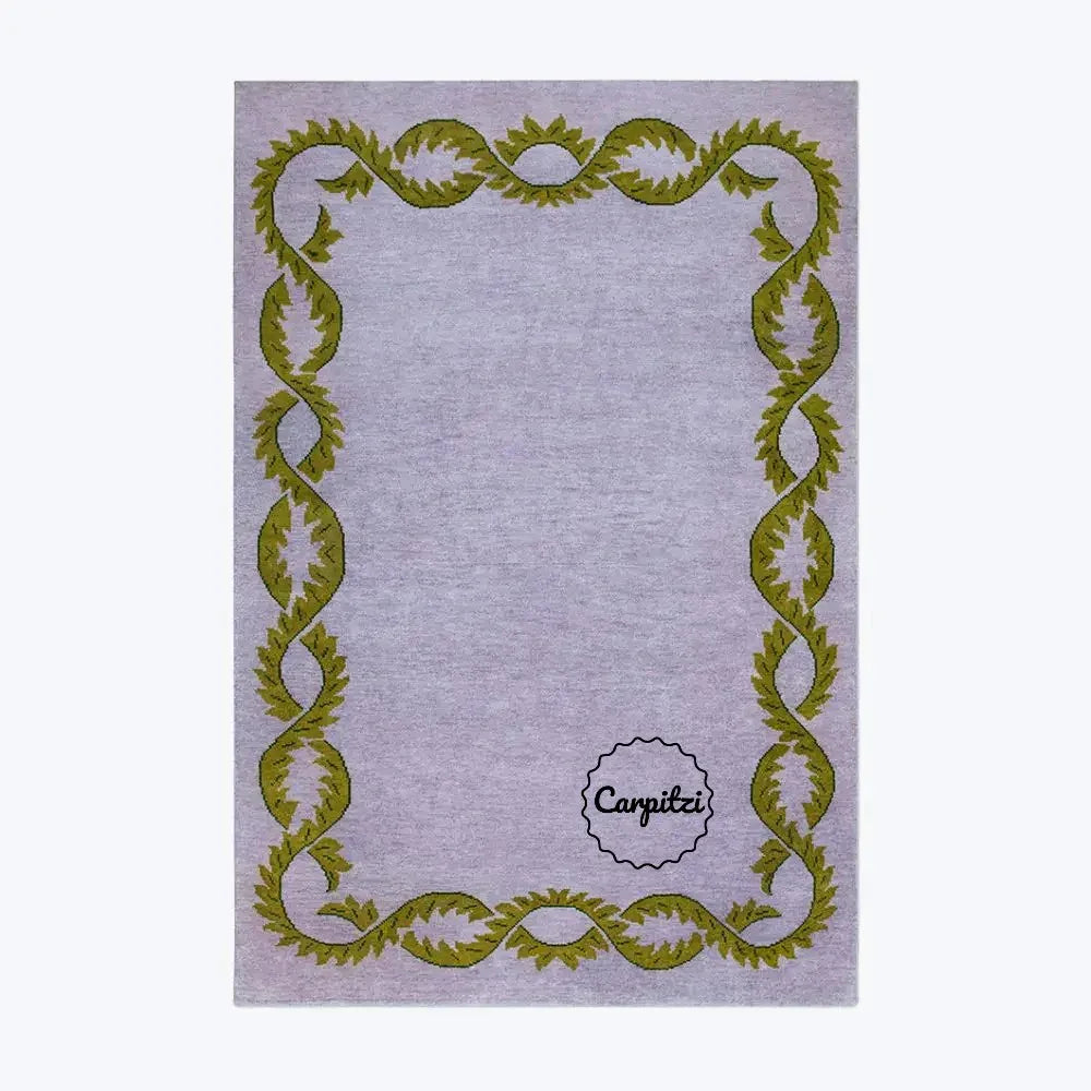 Climbing Vine Tufted Rug – Handcrafted Botanical Wool Area Rug Carpitzi