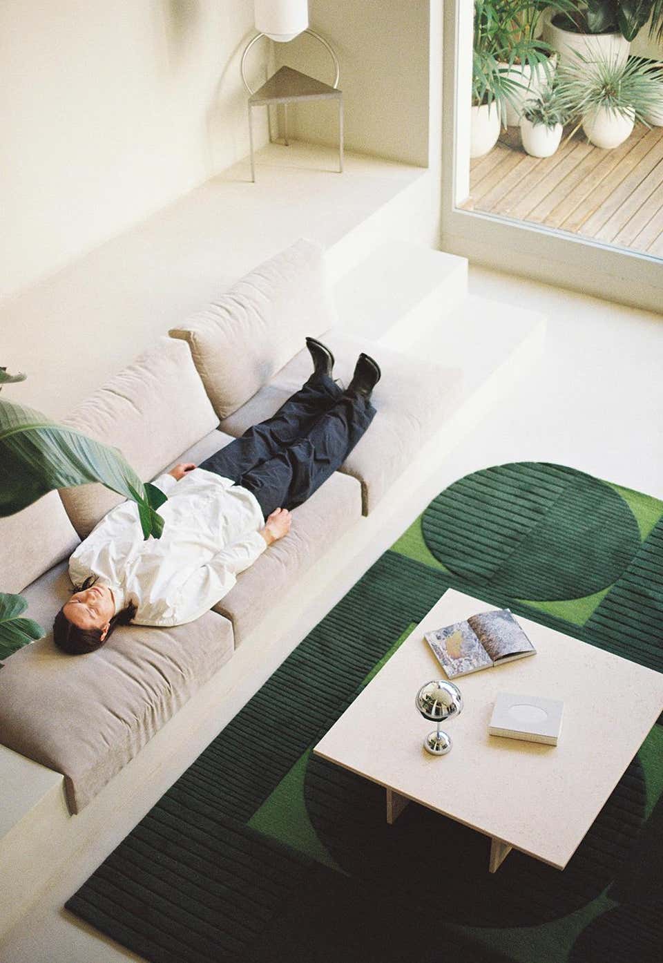 Geometric Harmony Hand-Tufted Rug – Bold & Vibrant Irregular Modern Design Rug for Living Room or Bedroom
