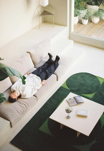 Geometric Harmony Hand-Tufted Rug – Bold & Vibrant Irregular Modern Design Rug for Living Room or Bedroom