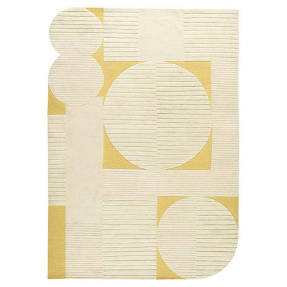 Geometric Harmony Hand-Tufted Rug – Bold & Vibrant Irregular Modern Design Rug for Living Room or Bedroom