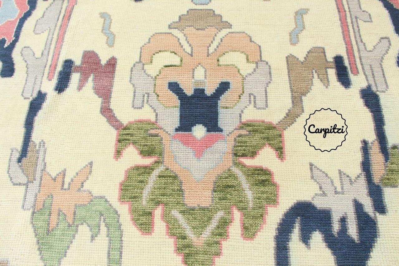 Pastel Oushak Rug – Hand-Knotted Wool Turkish Area Rug Carpitzi