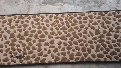 Leopard Print Tufted Runner Rug – Brown Animal Hallway Carpet